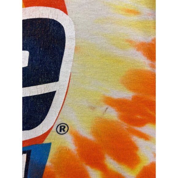 Vintage Tide Racing Team Tank Top M Orange Tie-Dye 100% Cotton Made In USA - Picture 9 of 11